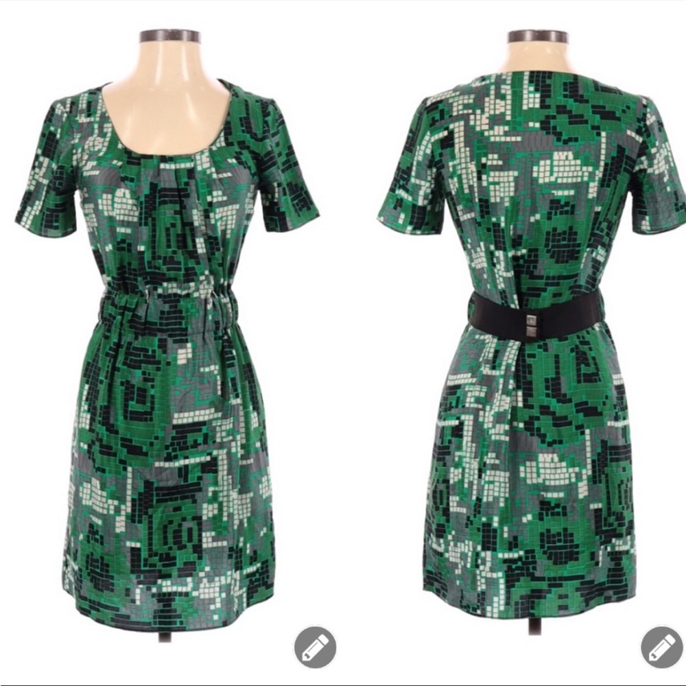 Barney’s Coop Silk Geometric Dress